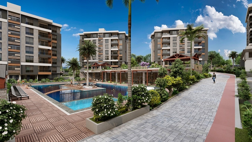 Квартиры 3+1, 5+1  в новом комплексе от застройщика Кепез /Анталия