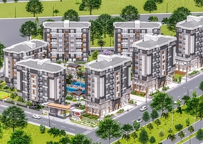 Квартиры 3+1, 5+1  в новом комплексе от застройщика Кепез /Анталия