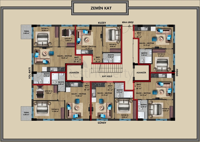 Новый инвестиционный проект  в центре города Анталии 