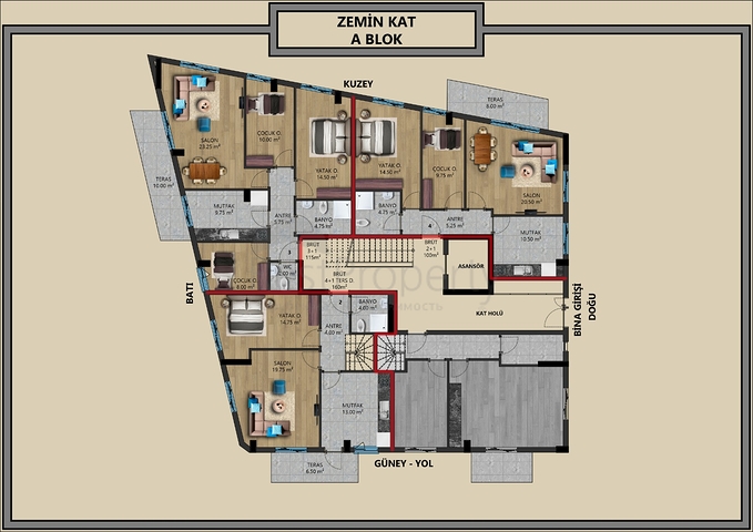 Новый инвестиционный проект в центре города Анталии 