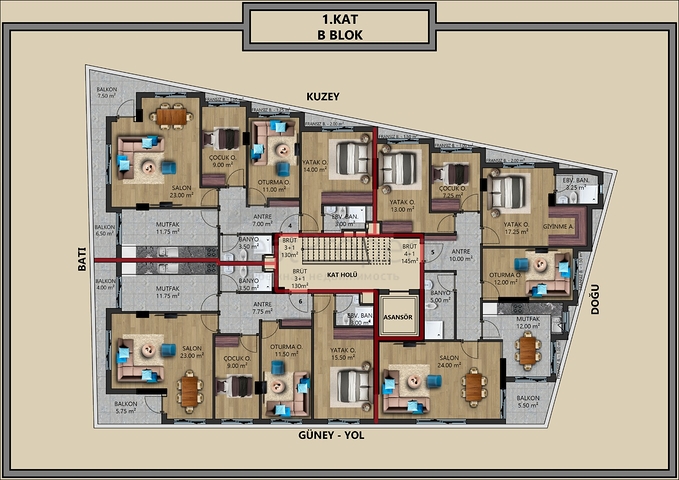 Новый инвестиционный проект в центре города Анталии 