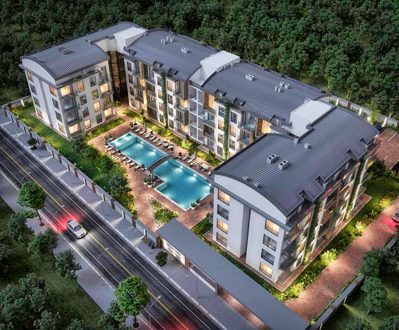 Квартиры в новом комплексе в микрорайоне Алтынташ - Анталия