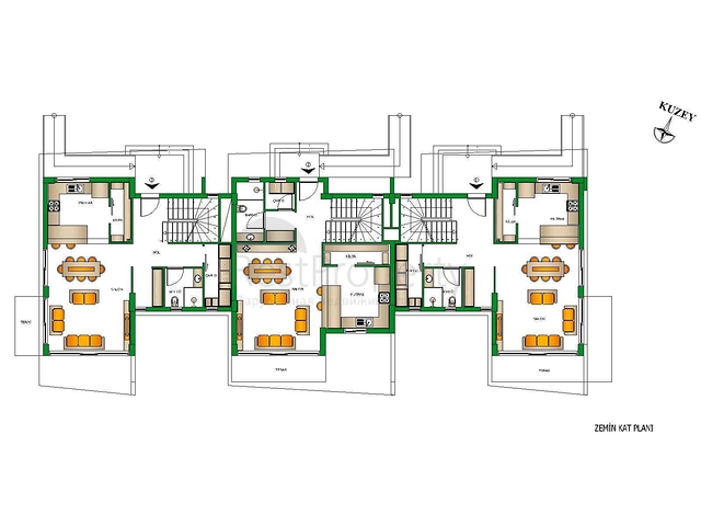 На продажу выставлена вилла планеровки 3+1 в районе Дошемеалты - Анталия 