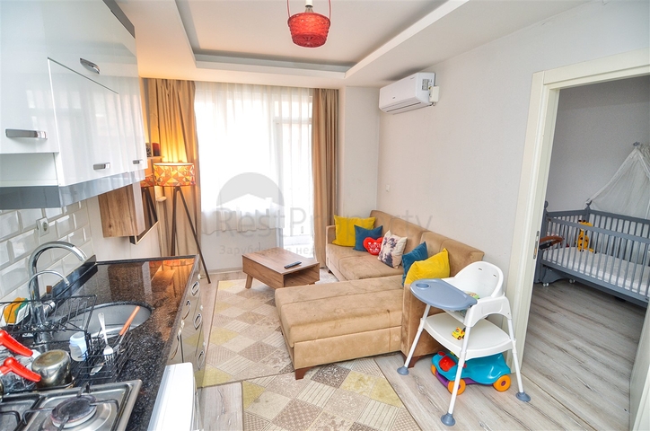 Квартира планировки 1+1 в микрорайоне Юксекалан - Анталия