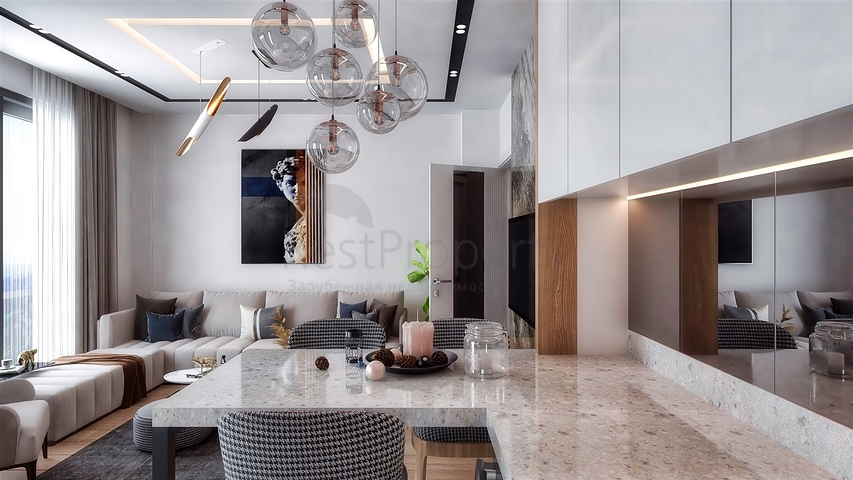 Квартиры планировки 1+1 в микрорайоне Алтынташ - Анталия 