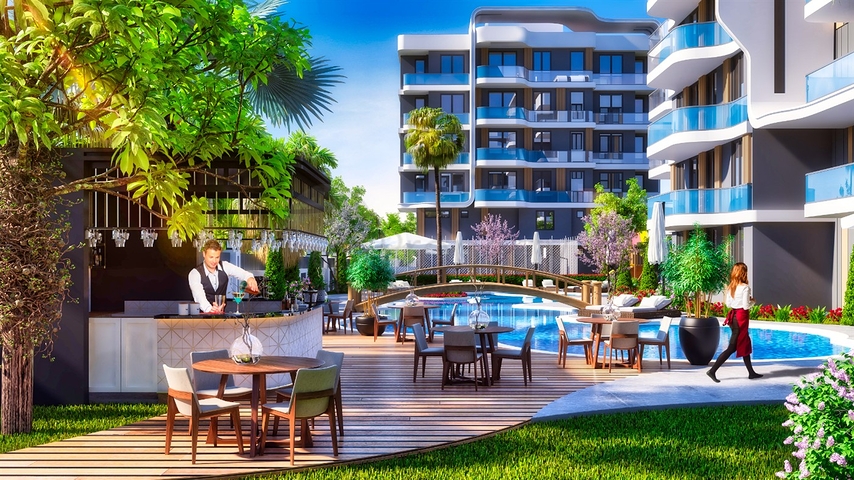 Квартиры планировки 1+1 в микрорайоне Алтынташ - Анталия 