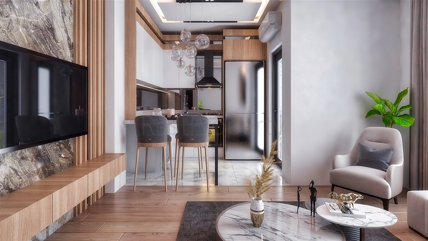 Квартиры планировки 1+1 в микрорайоне Алтынташ - Анталия 