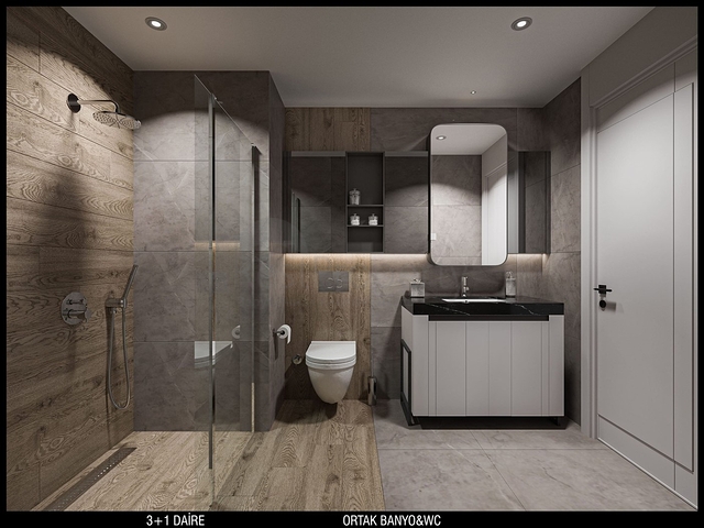 Квартиры планировки 3+1 в микрорайоне Улуч - Анталия 