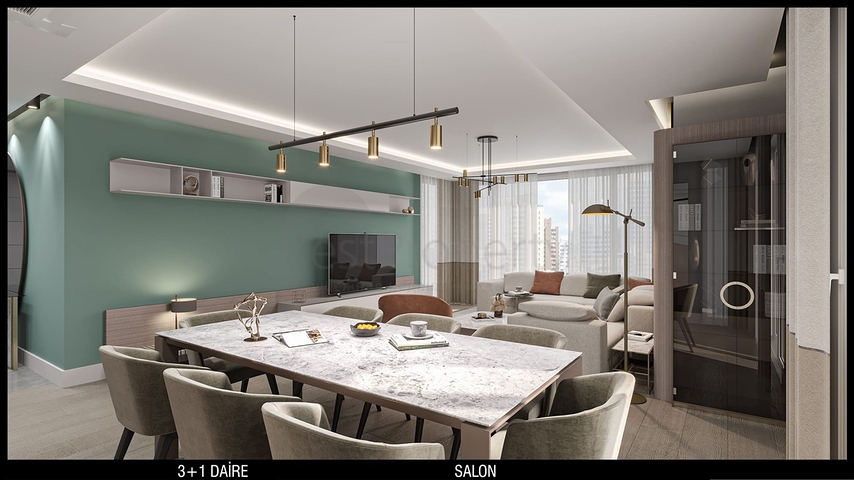 Квартиры планировки 3+1 в микрорайоне Улуч - Анталия 