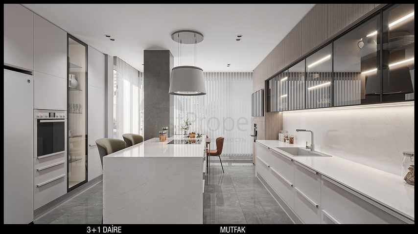 Квартиры планировки 3+1 в микрорайоне Улуч - Анталия 