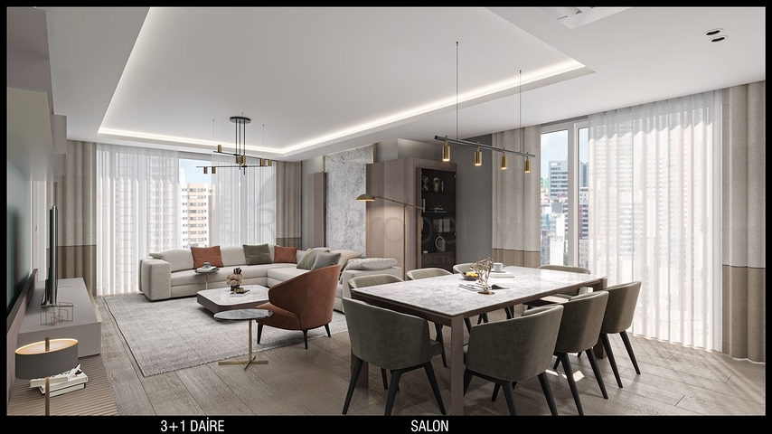 Квартиры планировки 3+1 в микрорайоне Улуч - Анталия 