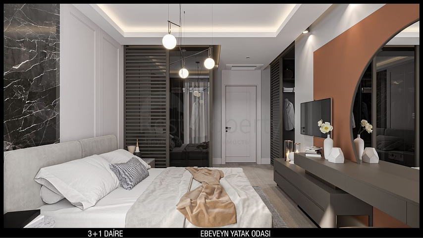 Квартиры планировки 3+1 в микрорайоне Улуч - Анталия 