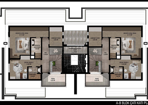 Квартиры планировки 3+1 в микрорайоне Улуч - Анталия 