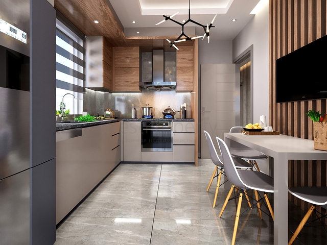 Квартира планировки 3+1 в центре города Анталии