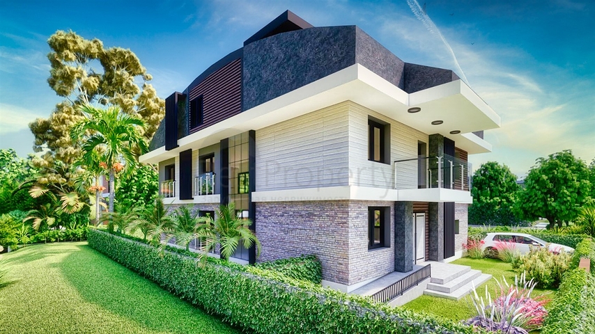 Вилла планировки 9+1 в районе Дошемеалты - Анталия 