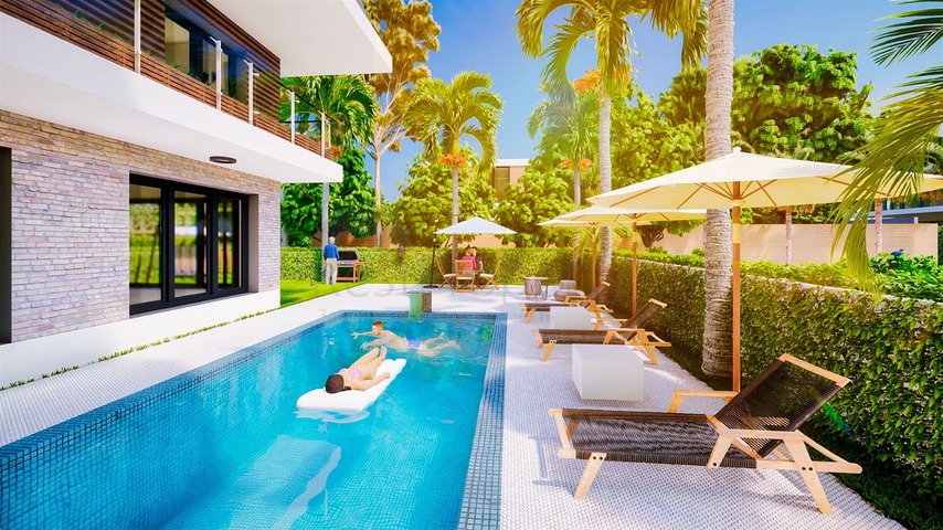 Вилла планировки 9+1 в районе Дошемеалты - Анталия 