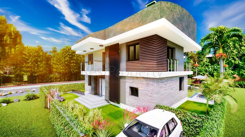 Вилла планировки 9+1 в районе Дошемеалты - Анталия 