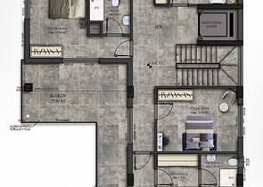 Вилла планировки 9+1 в районе Дошемеалты - Анталия 