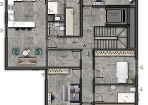 Вилла планировки 9+1 в районе Дошемеалты - Анталия 