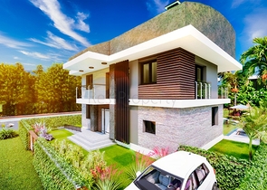 Вилла планировки 9+1 в районе Дошемеалты - Анталия 