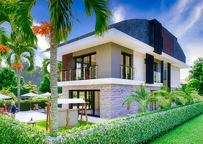 Вилла планировки 9+1 в районе Дошемеалты - Анталия 