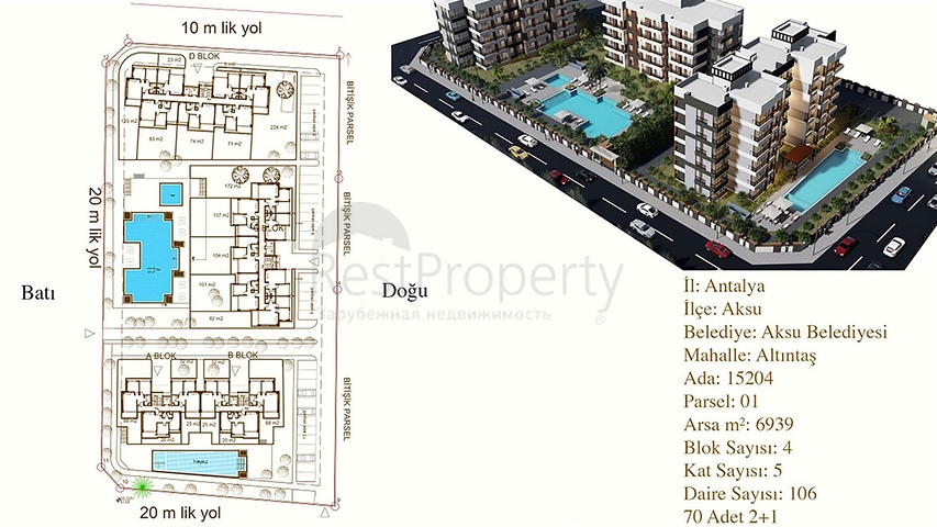 Инвестиционный проект в микрорайоне Алтынташ - Анталия 
