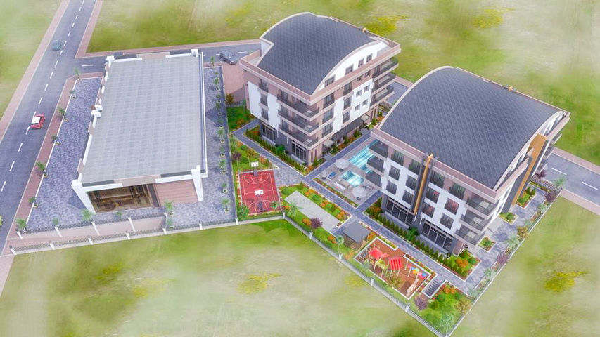 Квартиры планировки 3+1 в районе Кепез - Анталия 