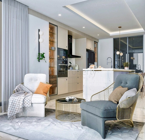 Квартира планировки 4+1 в микрорайоне Ешильбахче - Анталия 