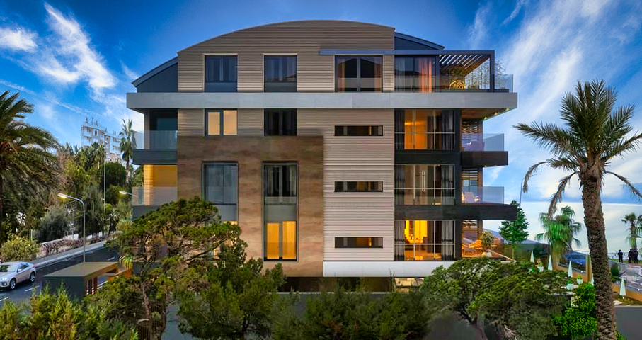 Квартира планировки 4+1 в микрорайоне Ешильбахче - Анталия 