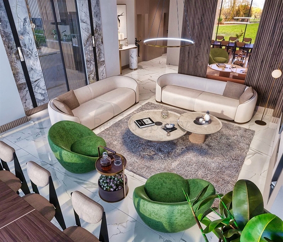 Квартира планировки 4+1 в микрорайоне Ешильбахче - Анталия 