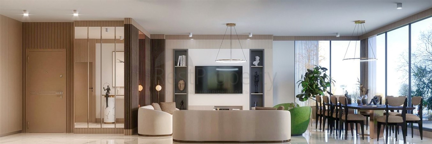 Квартира планировки 4+1 в микрорайоне Ешильбахче - Анталия 