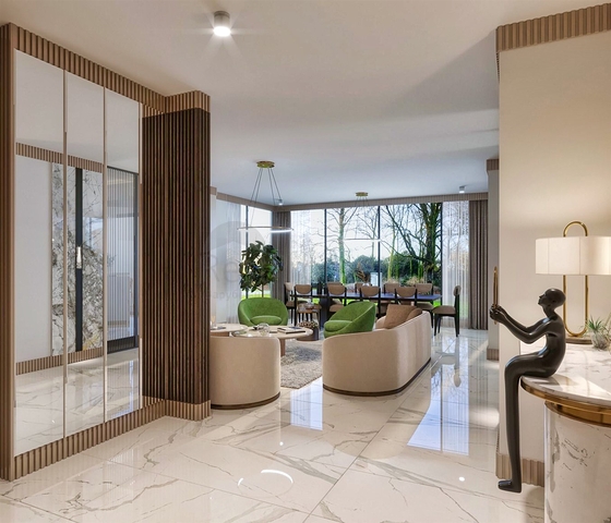 Квартира планировки 4+1 в микрорайоне Ешильбахче - Анталия 