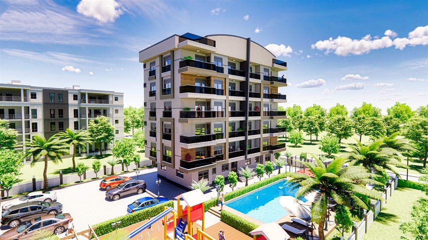 Квартиры планировки 3+1 в районе Кепез - Анталия   