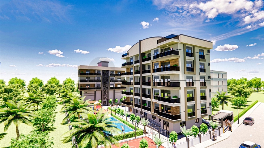 Квартиры планировки 3+1 в районе Кепез - Анталия   