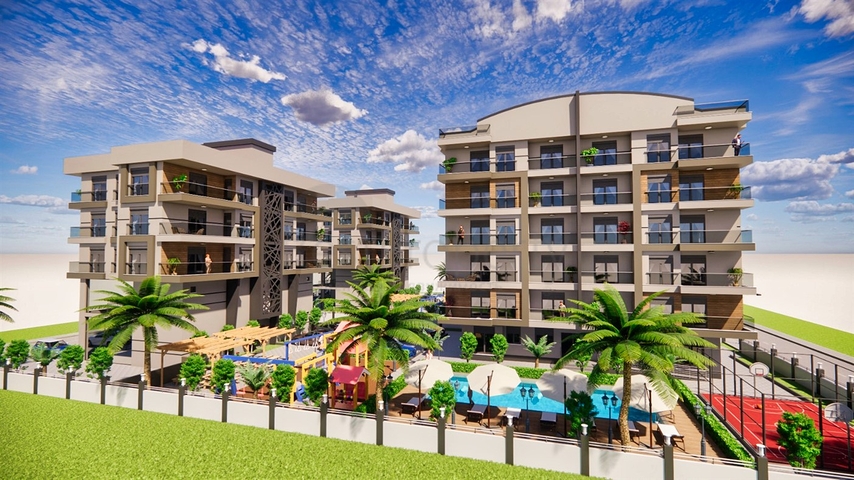 Квартиры планировки 3+1 в районе Кепез - Анталия   