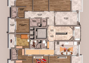 Квартиры планировки 3+1 в районе Кепез - Анталия   