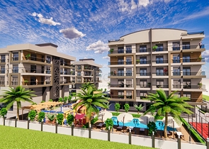 Квартиры планировки 3+1 в районе Кепез - Анталия   