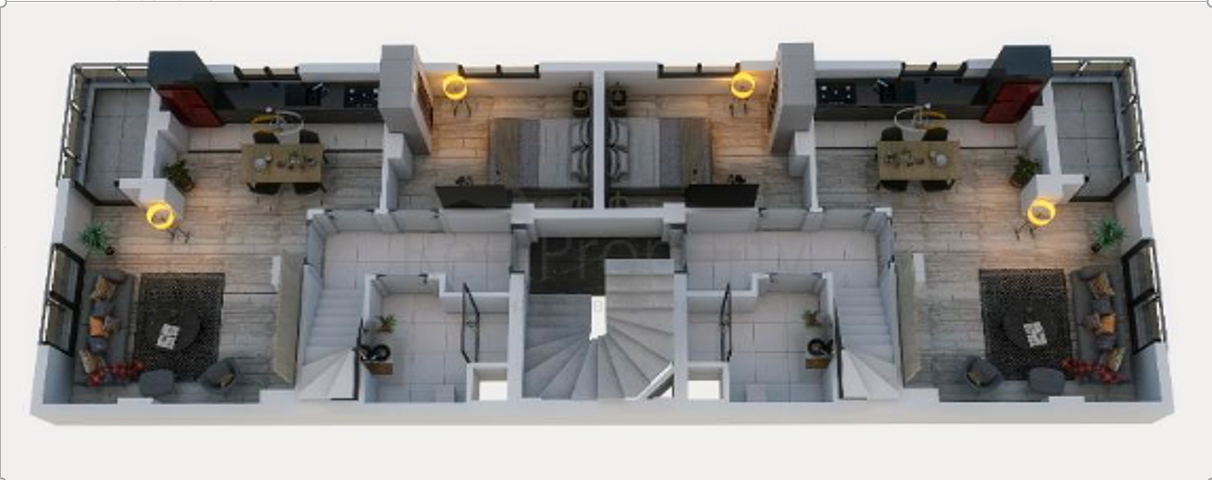 Квартиры планировки 1+1 , 4+1 в районе Кепез - Анталия 