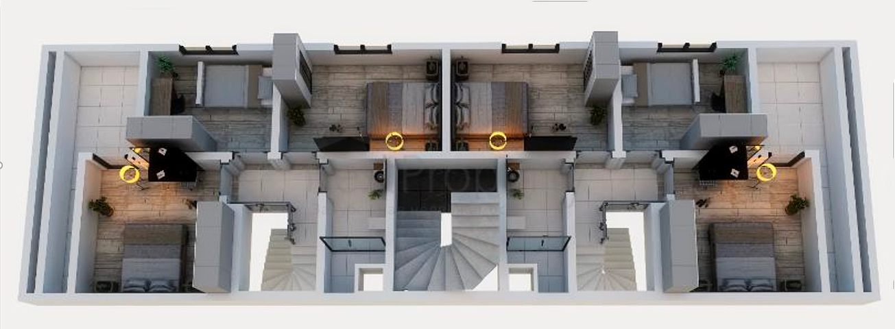 Квартиры планировки 1+1 , 4+1 в районе Кепез - Анталия 