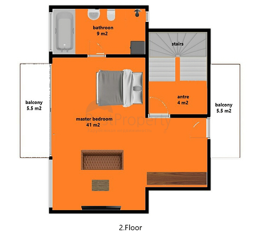Вилла планировки 5+1 в районе Белек - Анталия 