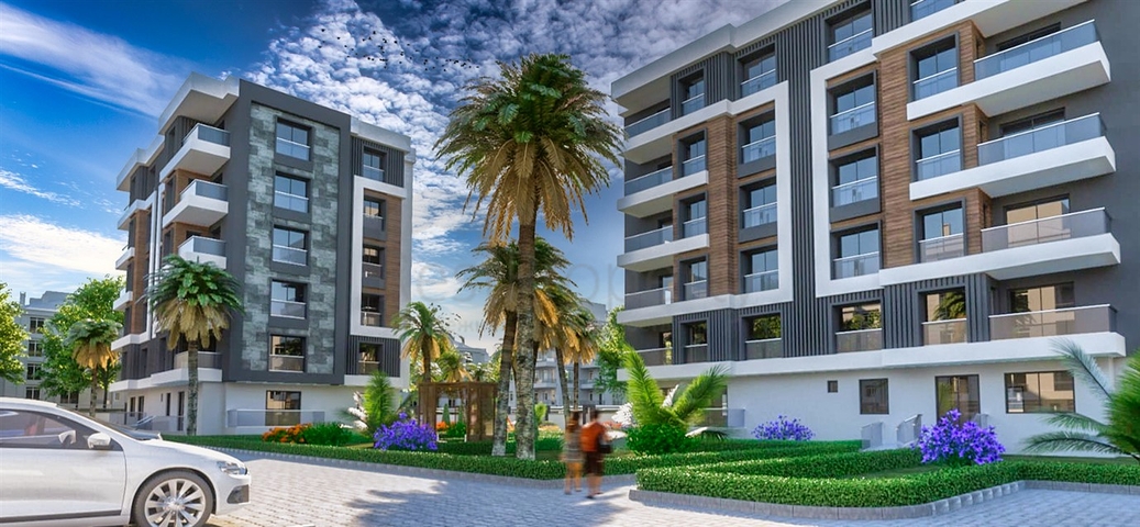 Квартиры планировки 1+1 районе Кепез - Анталия 