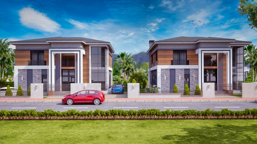 Комплекс Вилл планировки 4+1 в районе Дошемеалты - Анталия 