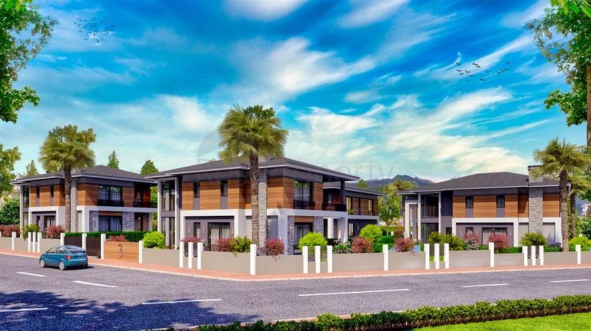 Комплекс Вилл планировки 4+1 в районе Дошемеалты - Анталия 