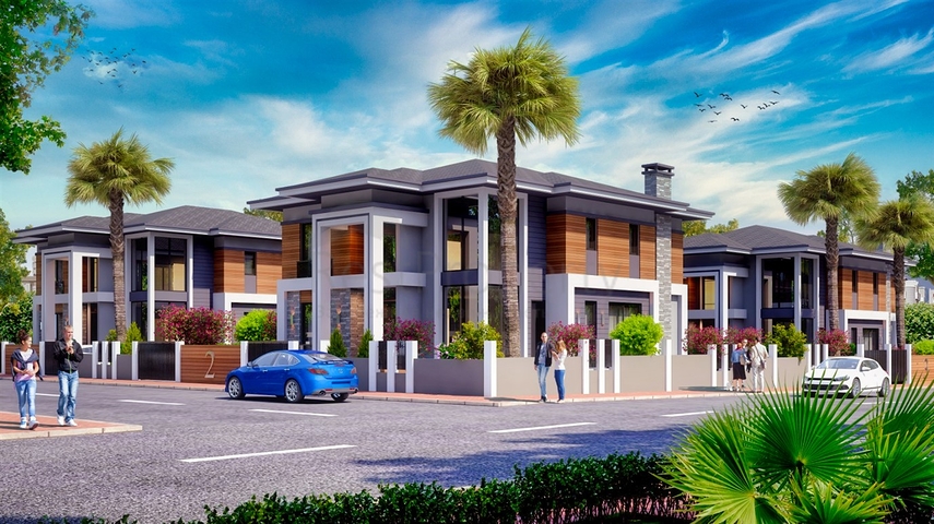 Комплекс Вилл планировки 4+1 в районе Дошемеалты - Анталия 