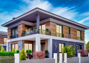 Комплекс Вилл планировки 4+1 в районе Дошемеалты - Анталия 