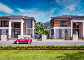 Комплекс Вилл планировки 4+1 в районе Дошемеалты - Анталия 