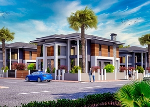 Комплекс Вилл планировки 4+1 в районе Дошемеалты - Анталия 