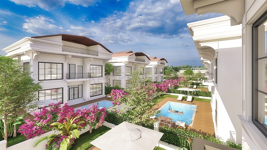 Вилла планировки 6+1 в районе Белек - Анталия 