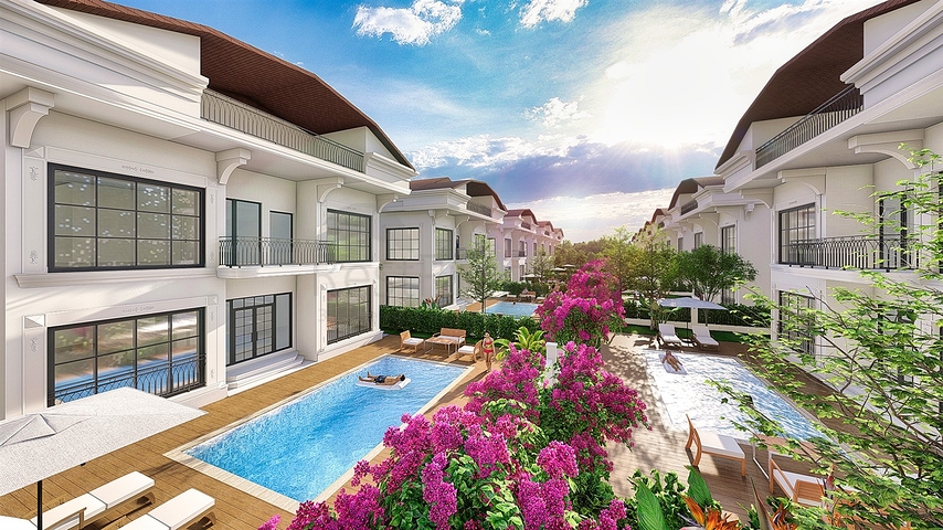 Вилла планировки 6+1 в районе Белек - Анталия 