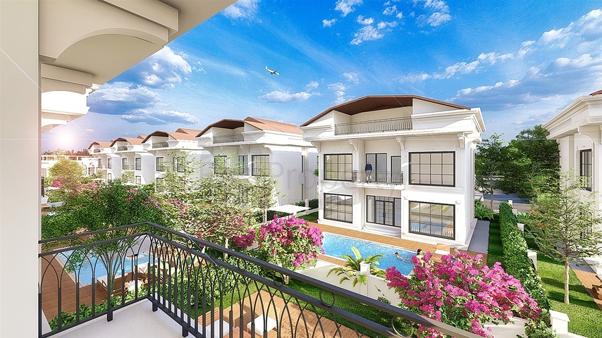 Вилла планировки 6+1 в районе Белек - Анталия 